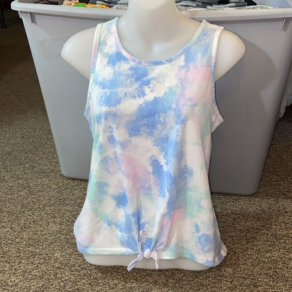 10/$50 SO Blue and Pink Tie-Dye Tank Top Size 16